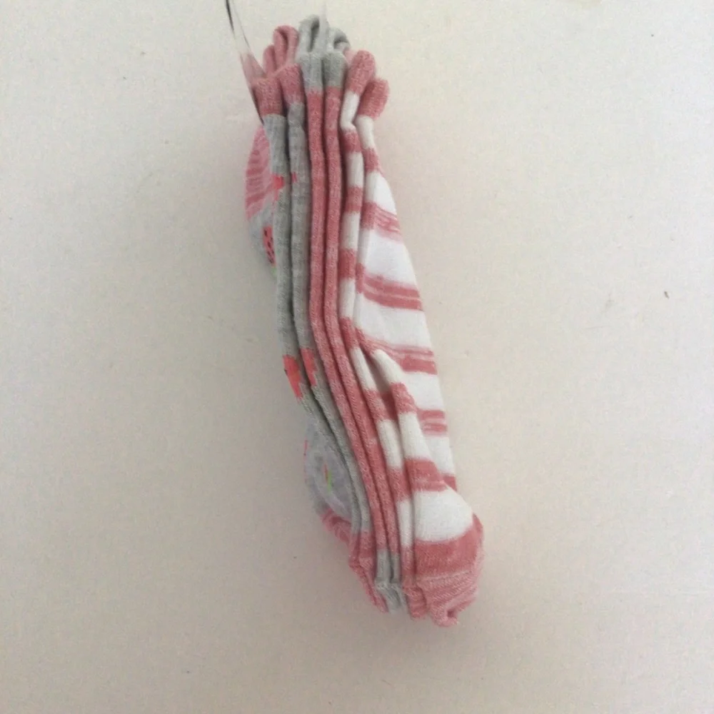 WEST LOOP 3 PAIRS LOW CUT ANKLE SOCKS NWT WATERMELON AND STRIPES